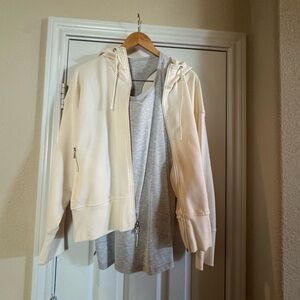 3-piece set: Old Navy Cream Bomber Jacket, tank & shorts!!!